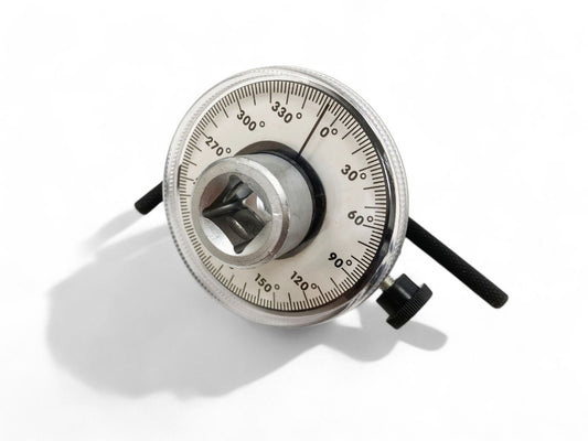 ANGULAR TORQUE GAUGE 1/2" DRIVE CHROME VANADIUM 2 DEGREE GRADUATIONS - TOOLZONE KDPSS008