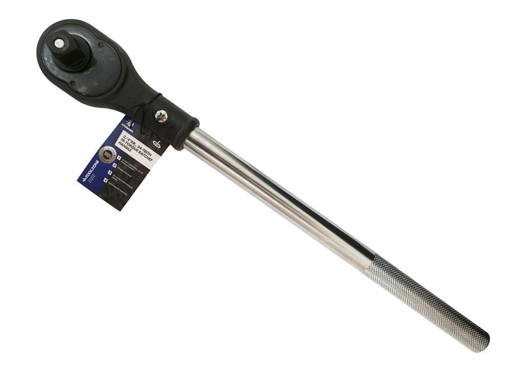RATCHET HANDLE 3/4" DRIVE 24 TEETH REVERSIBLE CRV QUICK RELEASE - TOOLZONE KDPSS017