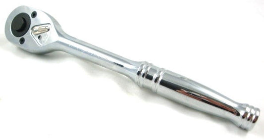 RATCHET HANDLE 1/2" DRIVE PROFESSIONAL POLISHED 250mm CRV QUICK RELEASE - TOOLZONE KDPSS054