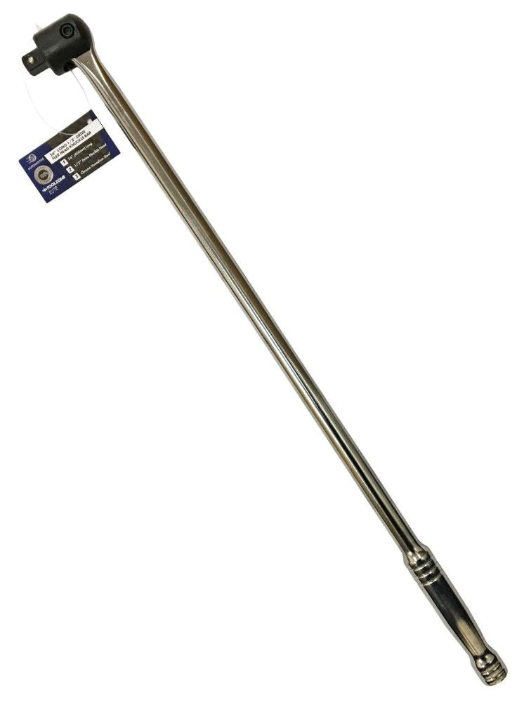 KNUCKLE BAR 1/2" DRIVE 24" CRV POLISHED FLEXIBLE HEAD - TOOLZONE KDPSS153