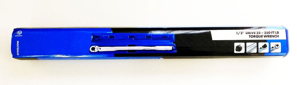 TORQUE WRENCH 1/2" DRIVE 25-250 ft lb +/-4% ACCURACY - TOOLZONE KDPSS238
