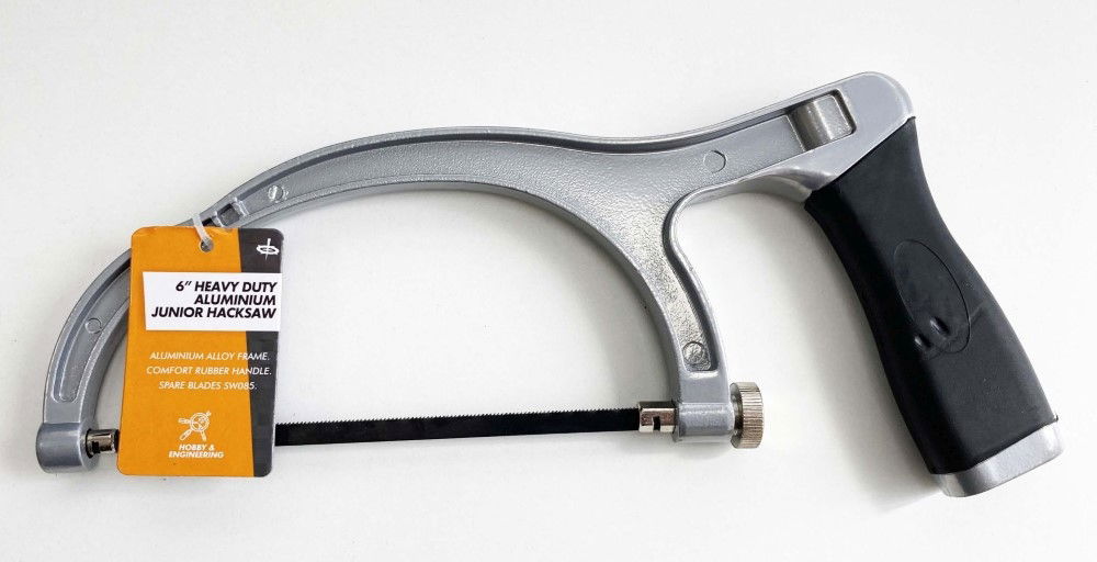 JUNIOR HACKSAW 6" HEAVY DUTY ALUMINIUM FRAME RUBBER HANDLE - TOOLZONE KDPSW079
