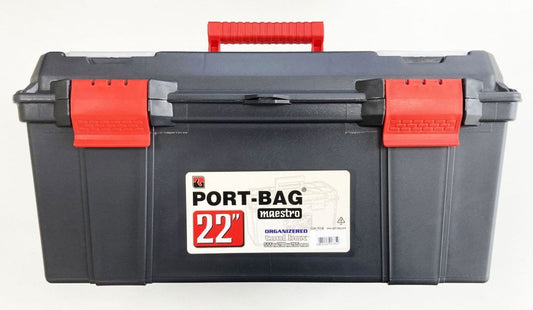 TOOLBOX MAESTRO 22" WITH ORGANISER LIDS AND CARRY TRAY - TOOLZONE KDPTB096