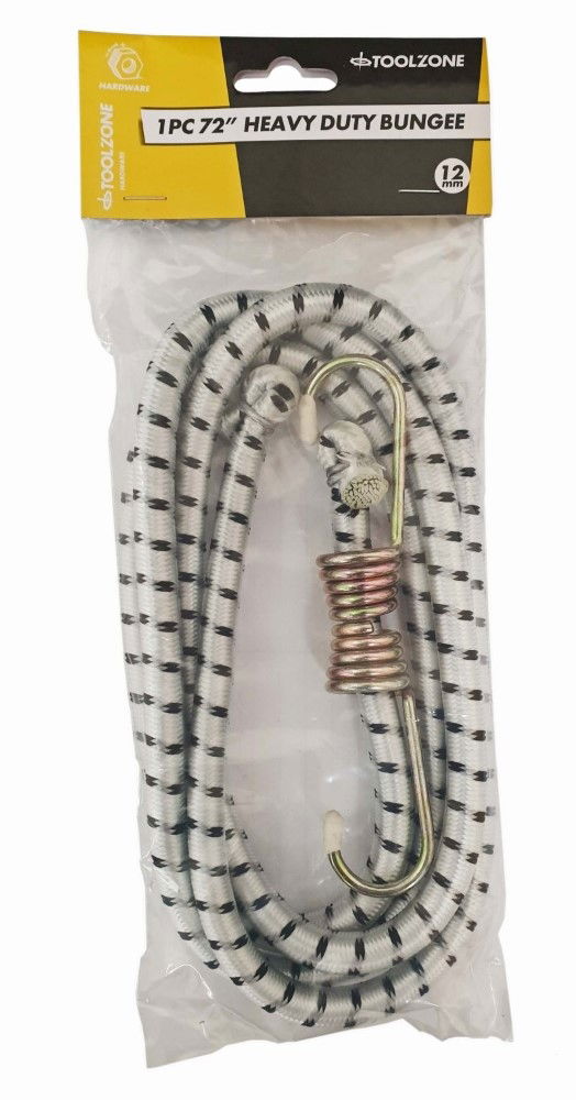 BUNGEE 1PC 72" 12mm WITH HOOKS - TOOLZONE KDPTD004