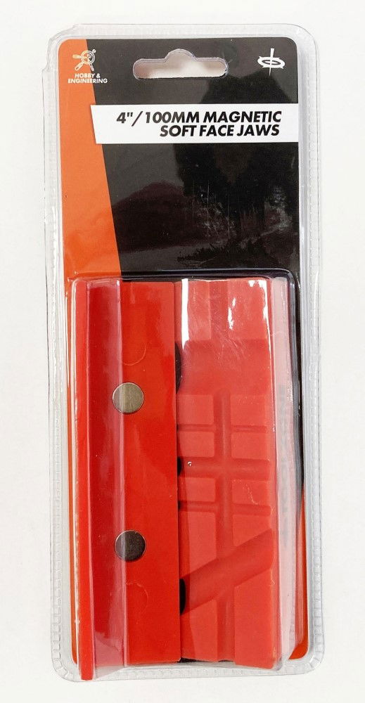 MAGNETIC SOFT VICE JAWS 4" TPU MULTI GROOVE NON-MARKING - TOOLZONE KDPVC047