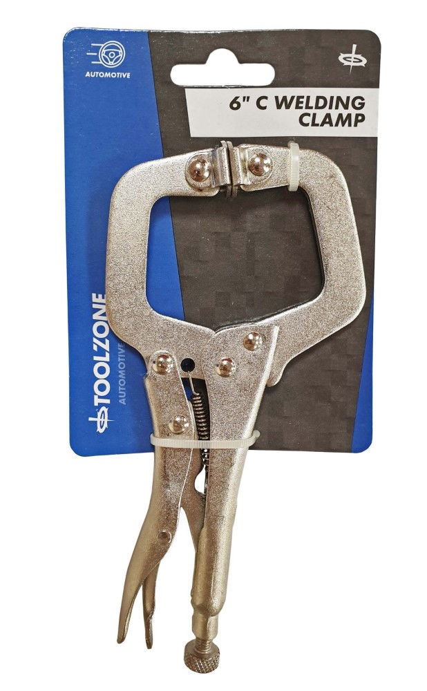 C WELDING CLAMP WITH SWIVEL PADS 6" - TOOLZONE KDPWH020