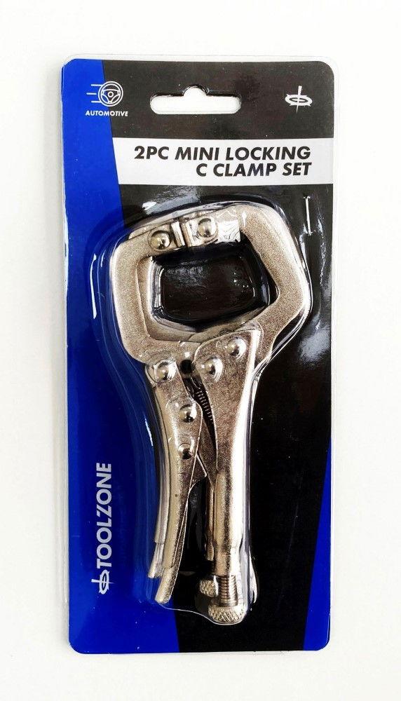 LOCKING C CLAMP SET MINI 2 PIECE 4" - TOOLZONE KDPWH041