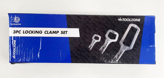 C CLAMP SET 3 PIECE 6" 11" 18" WITH SWIVEL PADS - TOOLZONE KDPWH042