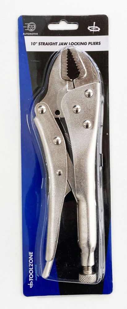 LOCKING PLIER STRAIGHT JAW 10" - TOOLZONE KDPWR169
