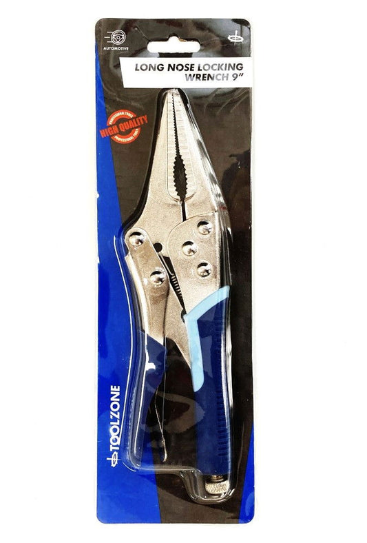 LOCKING WRENCH LONG NOSE 9" SOFTGRIP - TOOLZONE KDPWR177