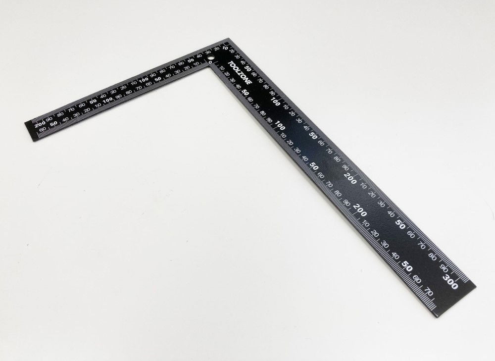 RAFTER SQUARE 12" x 8" BLACK COATED STEEL - TOOLZONE KDPWW001
