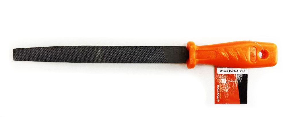 FLAT FILE 8" 2ND CUT T10 STEEL FINE CUT - TOOLZONE KDPWW200