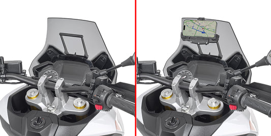 Kappa KFB8102 Kappa GPS / Phone Mounting Bar Peugeot XP400 GT / XP400 Allure 2023–2026 KFB8102