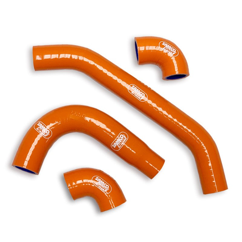 SAMCO HOSE KIT KTM HSQ 250/300 SX 23-24 OEM, 4 PIECE KIT, ORANGE, KTM-132 OR