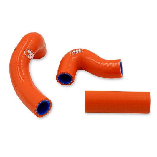 SAMCO HOSE KIT KTM SX 65 TC MC 65 24-27 OEM STYLE, 3 PIECE KIT, ORANGE, KTM-137-OR