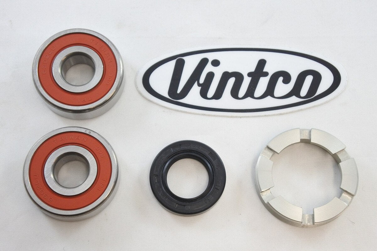 Vintco Rear Wheel Bearing Kit with Retainer for (1974-1978) Honda CR125