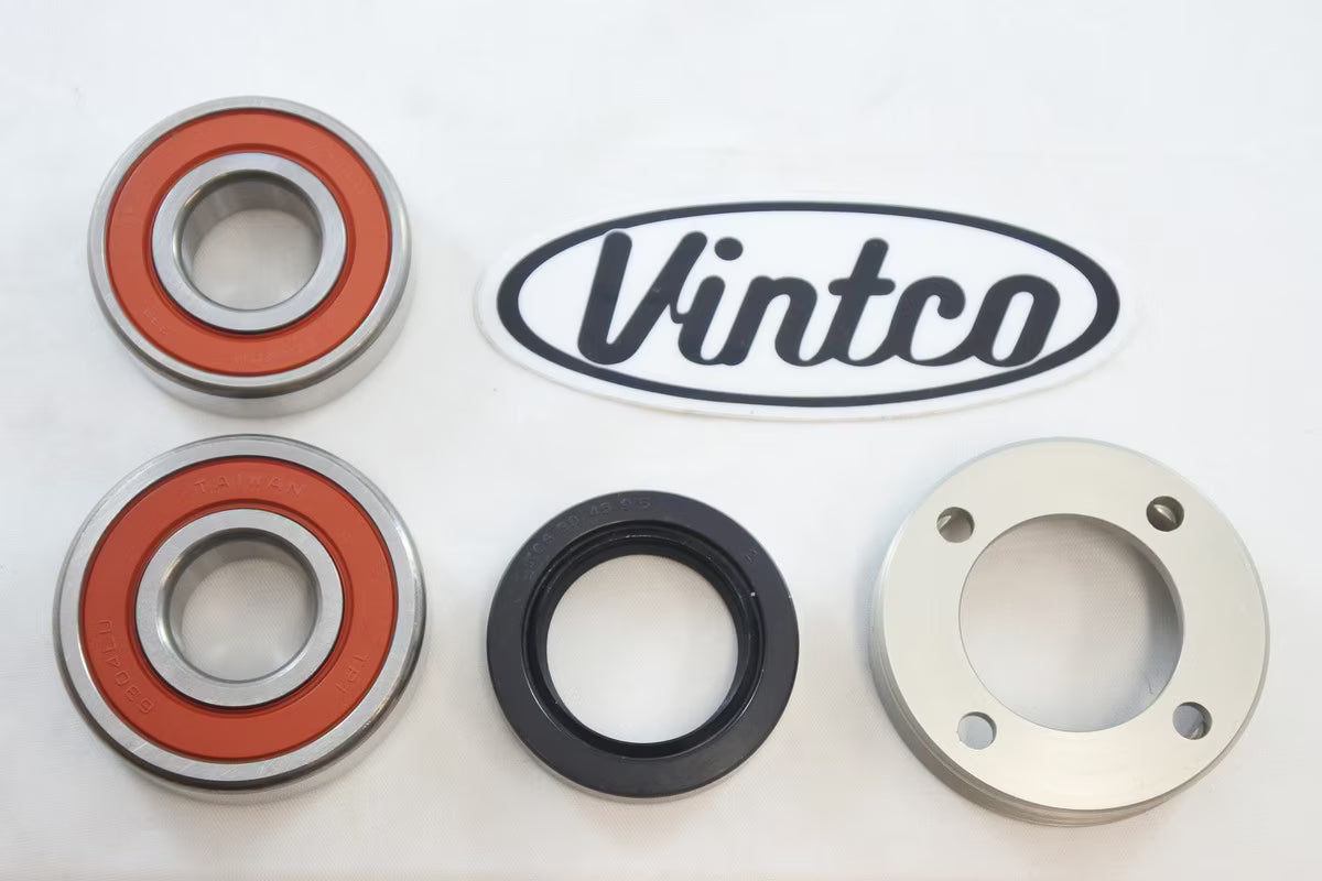 Vintco Rear Wheel Bearing Kit with Retainer for (1973-1976) Honda CR250