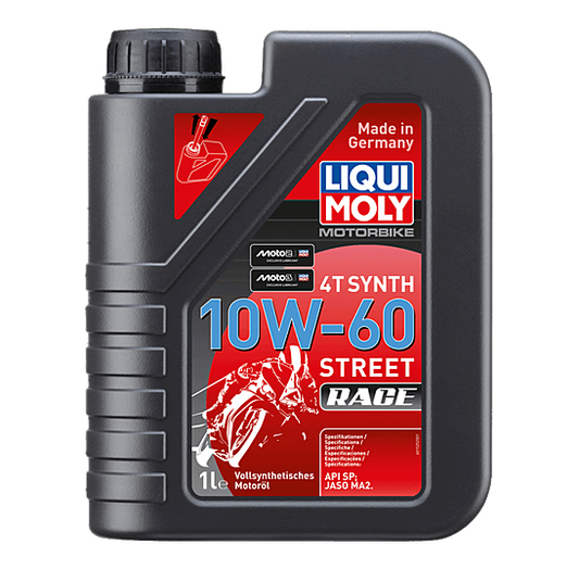 ENGINE OIL 4T SYNTHETIC 10W-60 STREET RACE 1L LIQUI MOLY - 1525
