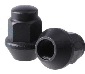 LUG NUT M10x1.25 BEVELED BLACK