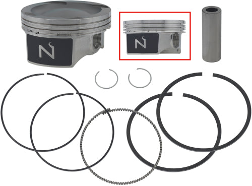 PISTON KIT PWC SEA-DOO 215 230 260, NAMURA FW-10009-2 +0.50 SIZE, JET SKI, PWC