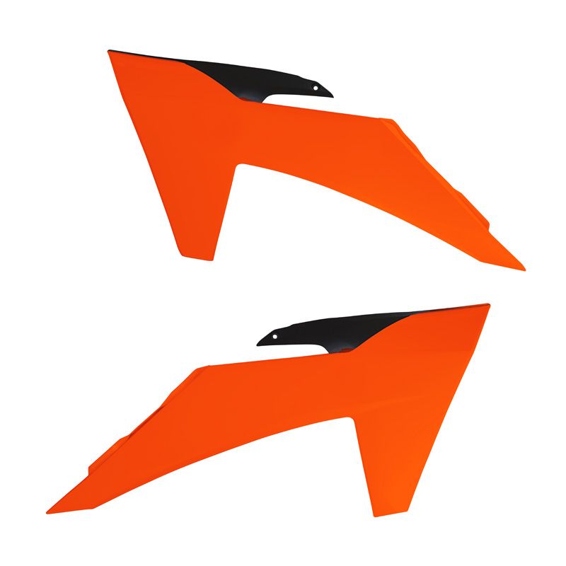 KTM SX-F / SX Radiator Shrouds - Neon Orange & Black – 2023–2024