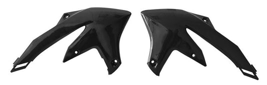 RADIATOR SCOOPS 2023-24 YZ450F YAMAHA BLACK, RTECH R-CVYZFNR0023