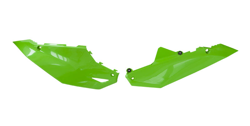 SIDE PANELS KAWASAKI KX 450 2024 GREEN, R-TECH R-FIKXFVE0024