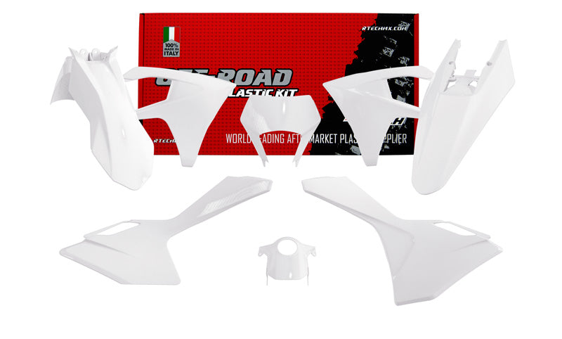 PLASTIC KIT/6 2024 GASGAS EC, ECF WHITE, RTECH R-KITGAS-BN0-624