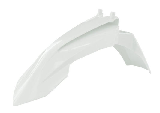 FRONT FENDER WHITE 2016-23 SX50, MC 50 2021-2023, RTECH R-PAKTMBN0050