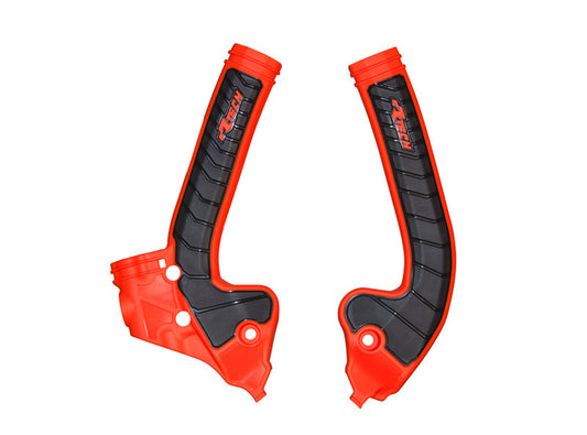 GRIPPY FRAME GUARD KTM SX 85 2018-24, HUSKY TC 85 2018-24, GASGAS MC 85 2021-24, ORANGE/BLACK, R-TECH R-PRTKTMARNR5