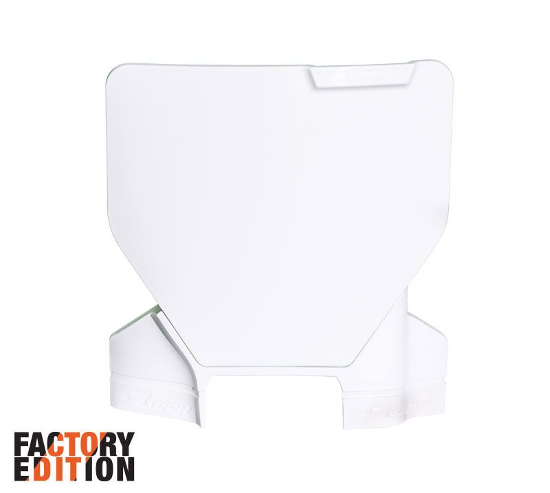FACTORY FRONT PLATE 2023 HUSKY TC/FC, WHITE, RTECH R-TBHSQBN0093