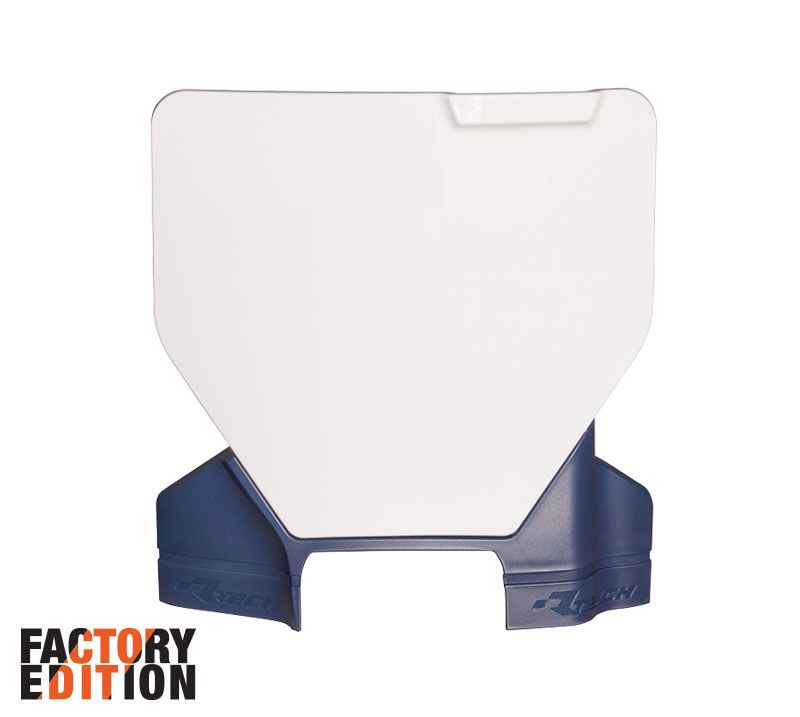 FACTORY FRONT PLATE 2023 HUSKY TC/FC, WHITE/BLUE, RTECH R-TBHSQBNBL93