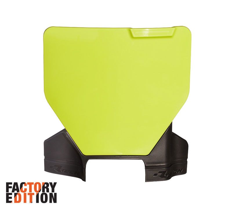 FACTORY FRONT PLATE 2023 HUSKY TC/FC, YELLOW/BLACK, RTECH R-TBHSQGQNR93