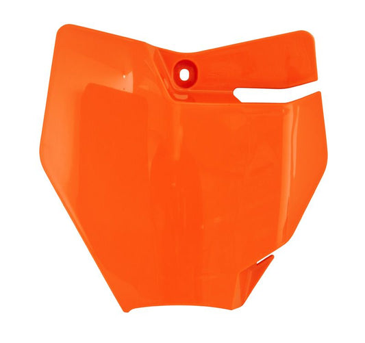 FRONT PLATE 16-23 SX50 KTM, 21-23 MC50 GASGAS ORANGE, RTECH R-TBKTMAR0050