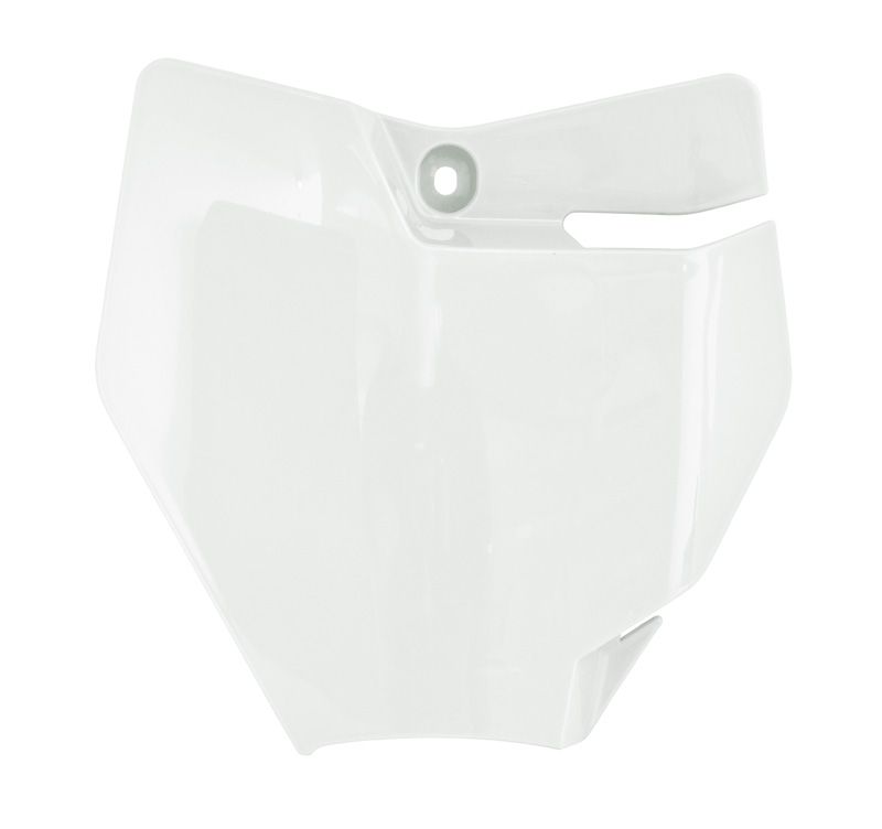 FRONT PLATE 16-23 SX50 KTM, 21-23 MC50 GASGAS WHITE, RTECH R-TBKTMBN0050