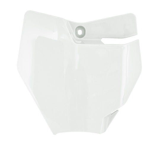 FRONT PLATE 16-23 SX50 KTM, 21-23 MC50 GASGAS WHITE, RTECH R-TBKTMBN0050