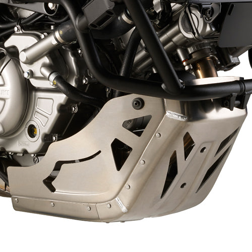 Kappa RP3101K Kappa Oil carter protector in brushed and anodised aluminium Suzuki DL 650 V Strom L2 L3 L4 L5 L6 2011–2016 RP3101K