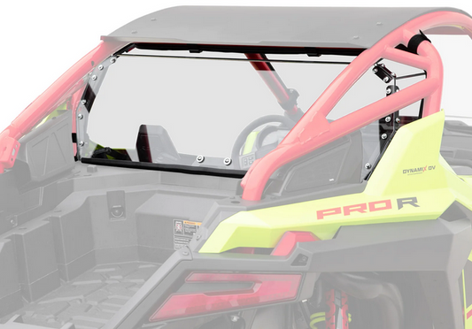 REAR WINDSCREEN POLYCARBONATE POLARIS PRO R 22-24 UTV, WINDSHIELD