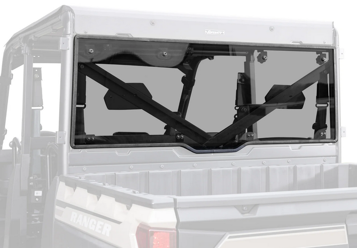 REAR WINDSCREEN POLYCARBONATE POLARIS RANGER 1000 UTV, WINDSHIELD