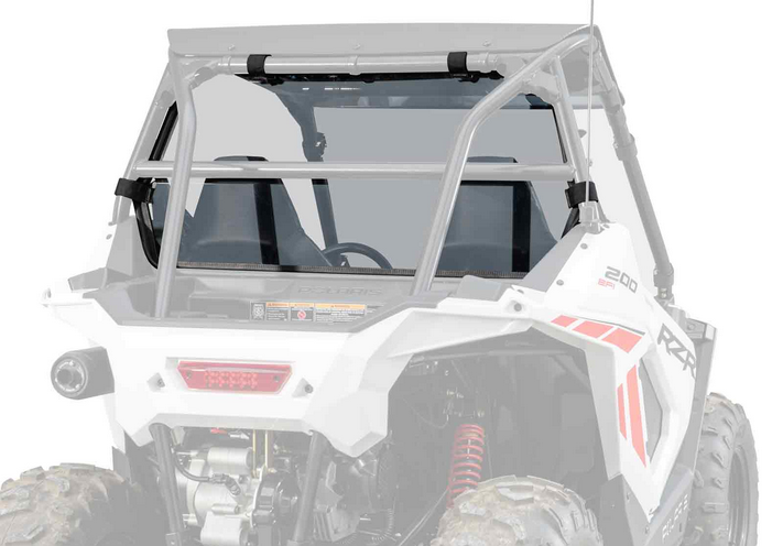 REAR WINDSCREEN POLYCARBONATE POLARIS RZR 200 UTV, WINDSHIELD