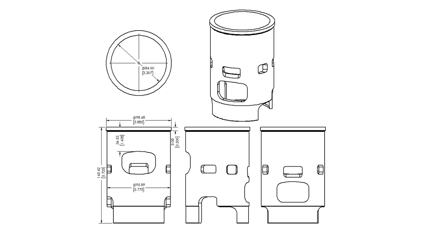 Vintco Cylinder Sleeve 85mm for (1976-1978) Yamaha YZ400