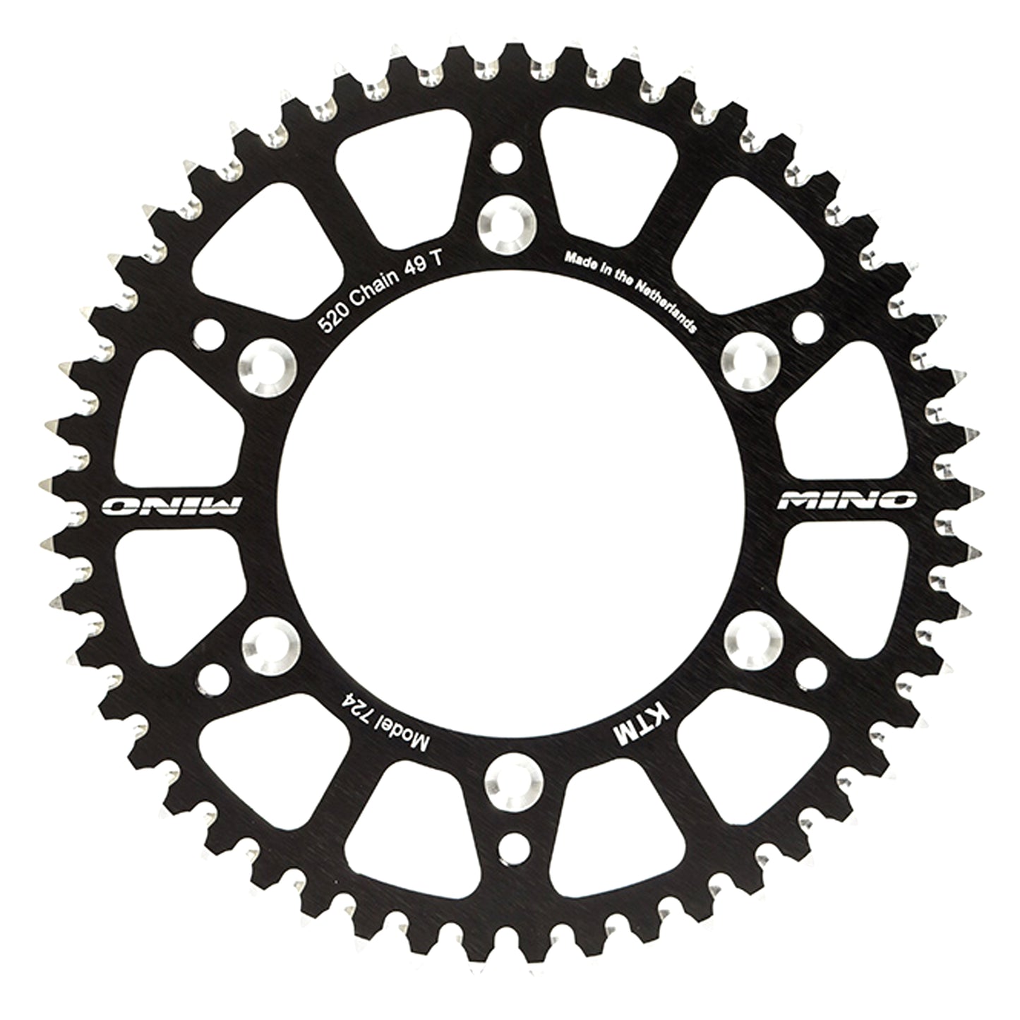 MINO REAR SPROCKET SURRON LIGHT BEE, E RIDE 62 TEETH 25-912-62-2 BLACK, ALLOY
