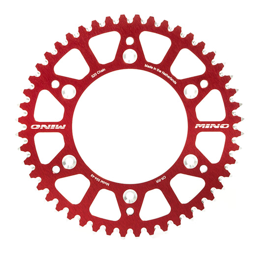 MINO REAR SPROCKET SURRON LIGHT BEE, E RIDE 66 TEETH 25-912-66-3 RED, ALLOY
