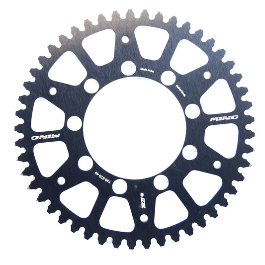 MINO REAR SPROCKET ALLU., MINO 348-520-49 SR199-49.ATW 25-748-49