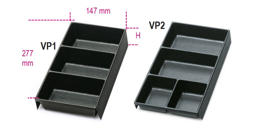 Thermoformed Trays for Small Items 50mm for Roller Cabs RSC22 RSC23 RSC23C - Beta Tools VP1