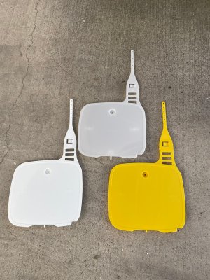 1982-1991 Yamaha YZ 100 125 250 490 Front Number Plate