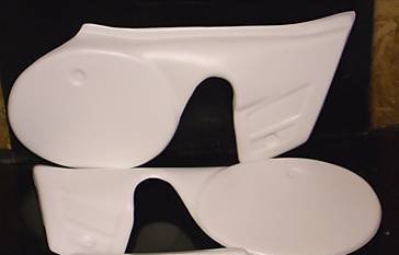 1980/1981 Cagiva 125 Silver Streak Side Panels White