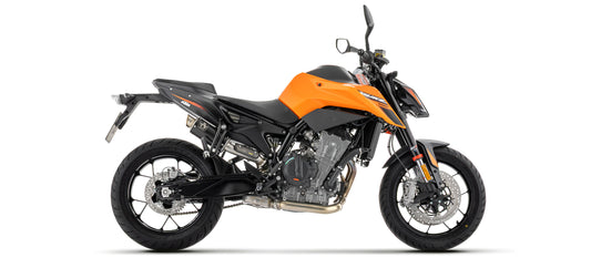 Arrow GP2 "Dark" silencers kit KTM 790 Duke 2025–2026 77511GPI manufacturer installation view
