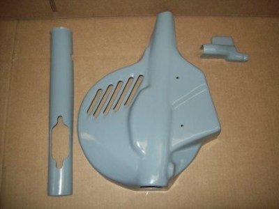 1985-88 Honda CR 125 250 500 Works Replica Fork & Brake Guards - White