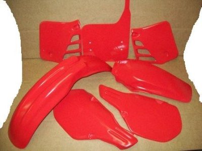 1985/1986 Honda CR 250 CR250 Plastic Kit Flash Red